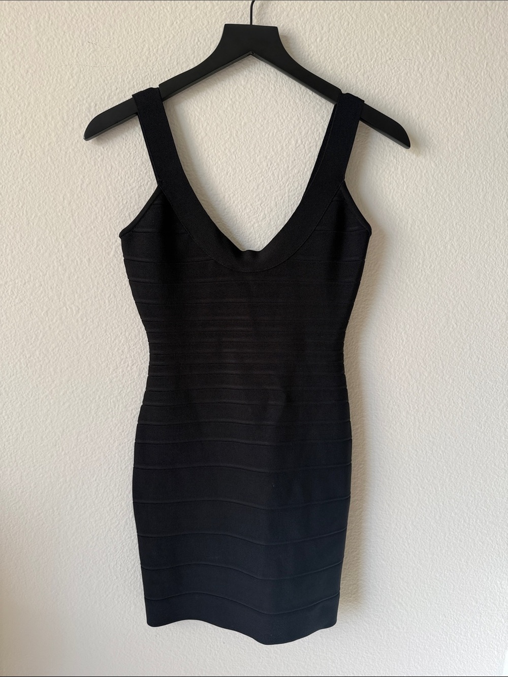 Herve Leger Black Bandage Mini Dress